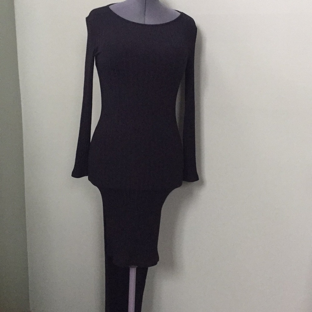 She In Black High Low dress